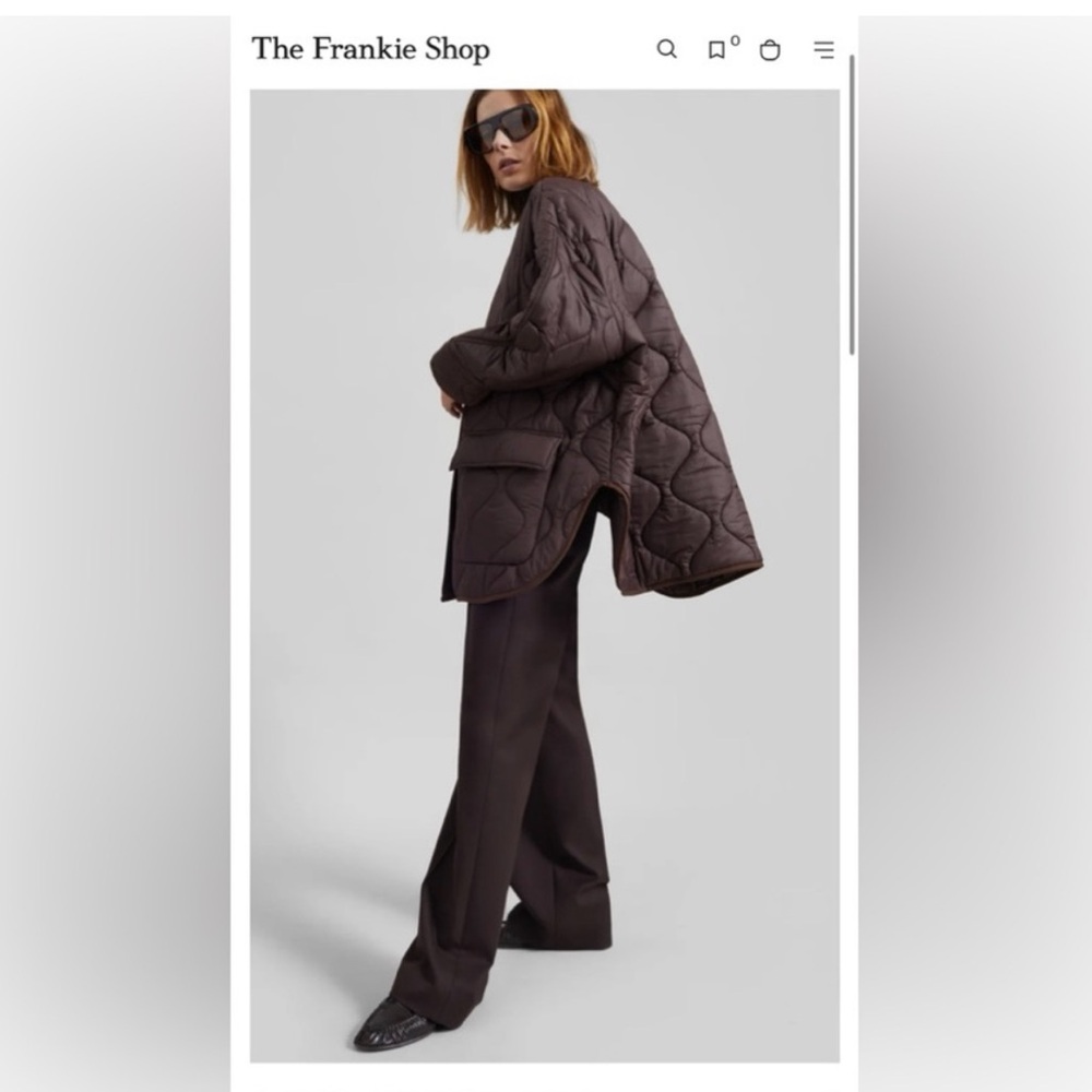 PRICE FIRM-THE FRANKIE SHOP TEDDY QUILTED JACKET - Picture 6 of 15